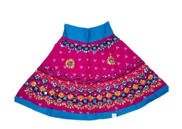Traditional Navratri Garba Special Cotton Chaniya Choli With Embroidered Mirror Work With Dupatta For Kids Girl's - 2Y - 3Y