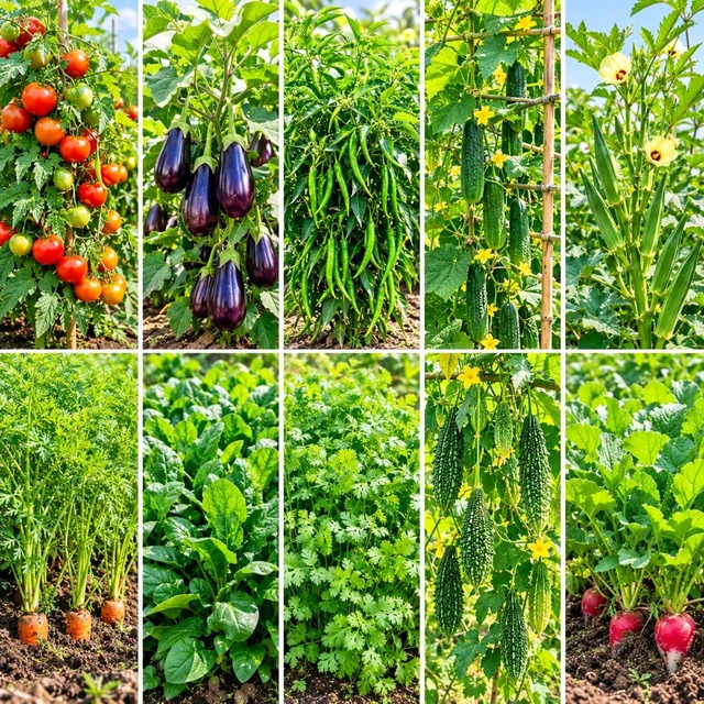 Vegetable Seeds 10 In 1 Combo Pack 