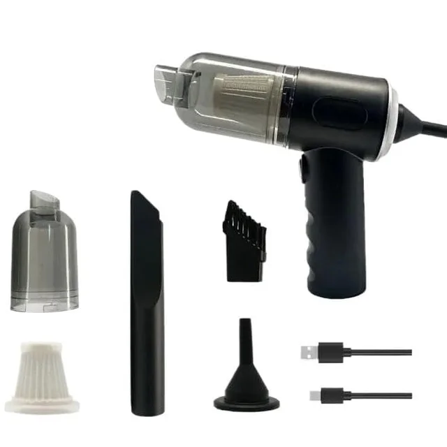 Portable Electric Nail Drill Professional Cleaner Dust Collection/Lighting 3 in 1 Car Vacuum 120W High-Power Handheld Wireless Vacuum Cleaner Home Car Dual USB Rechargeable (Multii)