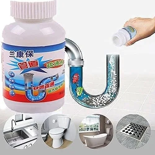 Pipe Dredging Agent Pipe Block Remover Instant Action/Drain Cleaner Powder, Powerful Sink and Drain Cleaner,Powder Agent for Kitchen Toilet Pipe...