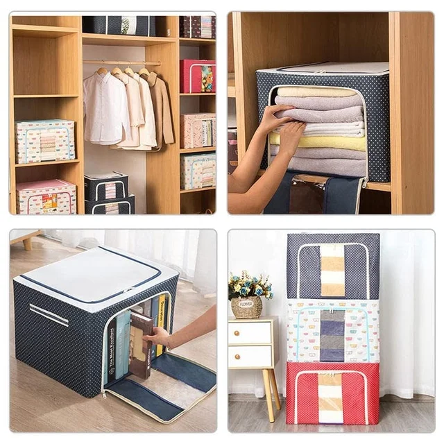 Storage Box for clothes Cloth storage box wardrobe organizers (66 Ltr