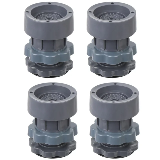 Washer Dryer Anti Vibration Pads, Refrigerator Stand, Washing Machine Stand, Height Adjustment Stand, Fridge Stand & Furniture Base Stand (Pack of 4)