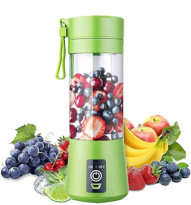 6 Blade Smoothie Maker & Portable Electric USB Juice Maker Juicer Mixer, Rechargeable Bottle & Portable Fruit Blender Maker Protein Shaker(MULTI) (Small) TAR-R1