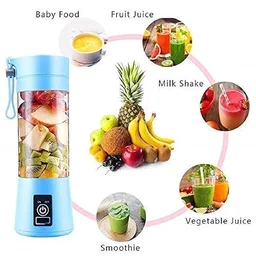 6 Blade Smoothie Maker & Portable Electric USB Juice Maker Juicer Mixer, Rechargeable Bottle & Portable Fruit Blender Maker Protein Shaker(MULTI) (Small) TAR-R1
