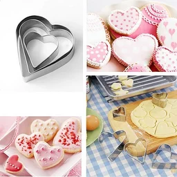 Cookie Cutter 12Pcs/Set Pastry Fruit Molds Stainless Steel Heart Flower Round Star Biscuit Mould Fondant Cutting Cutters Mould