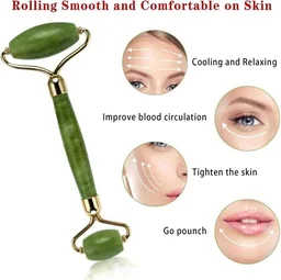 Face Massager Jade Stone Roller For Facial Massage Under Eye Dark Circles Remover Beauty Massager For Face,Under Eye,Forehead,Neck Anti Aging Wrinkle Remover Tool,1Pc: Face Massage