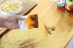Kitchen Shelf Sheet roll, Kitchen Anti Oil Waterproof Sticker, Marble Wallpaper for Walls self Adhesive Kitchen Sheet roll, Vinyl Wallpaper for Walls (2 M Golden Curly