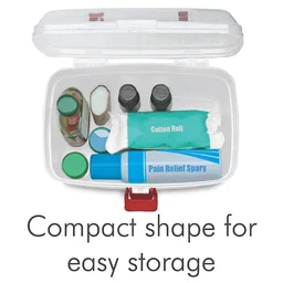 Plastic Rectangular Medicine Box, Medical Box, First aid Box, Multi Purpose Box, Multi Utility Storage with Handle