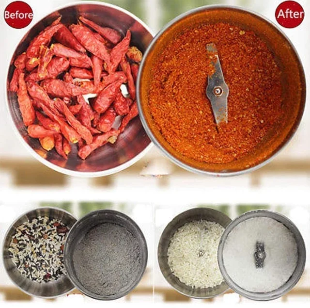 Nima Mixer Grinder Mini Stainless Steel Coffee Spice Nuts Grains Bean Grinder Mixer (NOT Use Liquid)