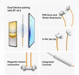 REALME BUDS WIRELESS 5 ANC NECKBAND DAWN SILVER - DAWN SILVER