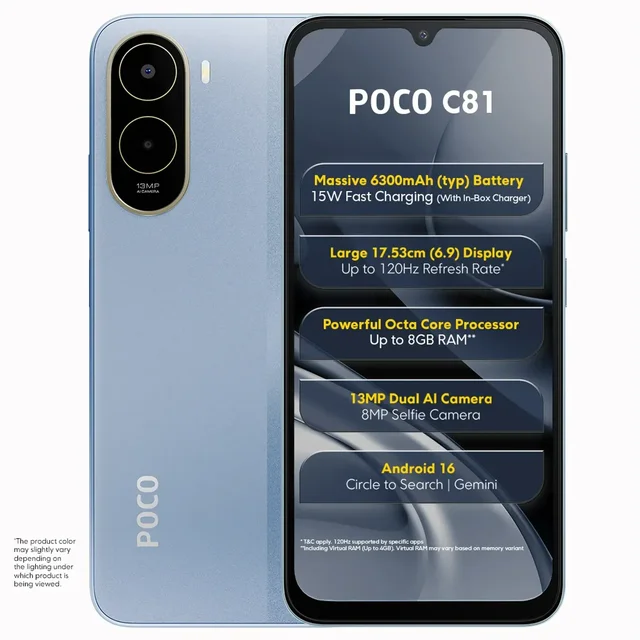 POCO C81 4/64GB SKY BLUE - SKY BLUE