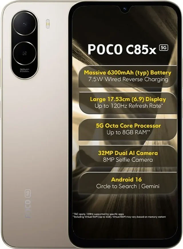 POCO C85X 5G 4/64GB SUNSET GOLD - SUNSET GOLD