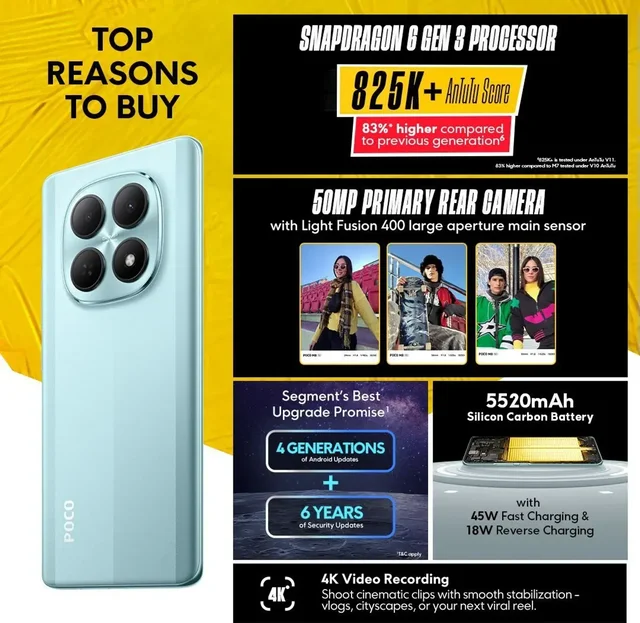 POCO M8 5G 8/128GB GLACIAL BLUE - GLACIAL BLUE