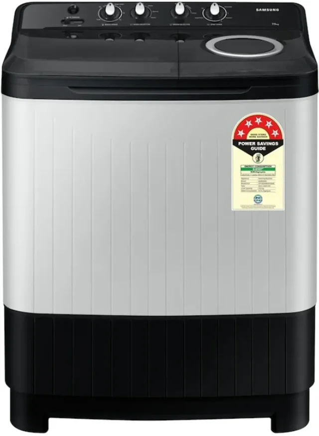 SAMSUNG Samsung 10.5 kg Semi Automatic Top Load Black, Grey (WT10C4260GG/TL) - BLACK GREY