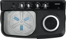 SAMSUNG Samsung 10.5 kg Semi Automatic Top Load Black, Grey (WT10C4260GG/TL) - BLACK GREY