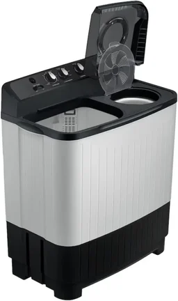 SAMSUNG Samsung 10.5 kg Semi Automatic Top Load Black, Grey (WT10C4260GG/TL) - BLACK GREY