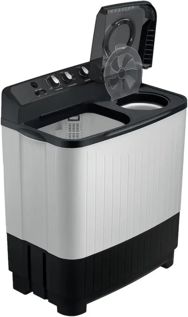 SAMSUNG Samsung 10.5 kg Semi Automatic Top Load Black, Grey (WT10C4260GG/TL) - BLACK GREY