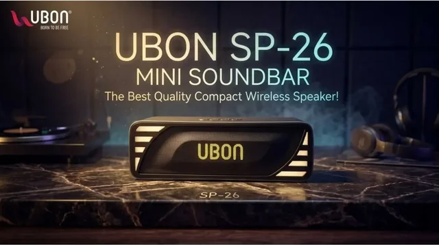 UBON Ubon SP-43 Bluetooth Wireless Speaker With Hanging Belt 10 W Bluetooth Laptop/Desktop Speaker (Black, 2.0 Channel) - BLACK