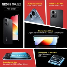 REDMI 15A 5G 4/64GB AMAZE PURPLE - AMAZE PURPLE