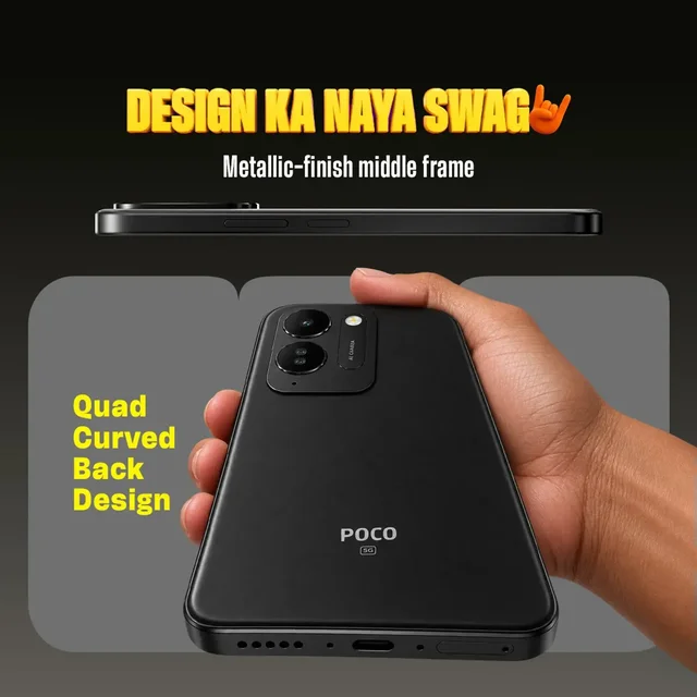 POCO M8X 5G 4/128GB BLACK - BLACK