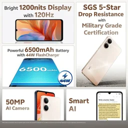 VIVO Y21 5G 6/128GB CHAMPAGNE GOLD - CHAMPAGNE GOLD