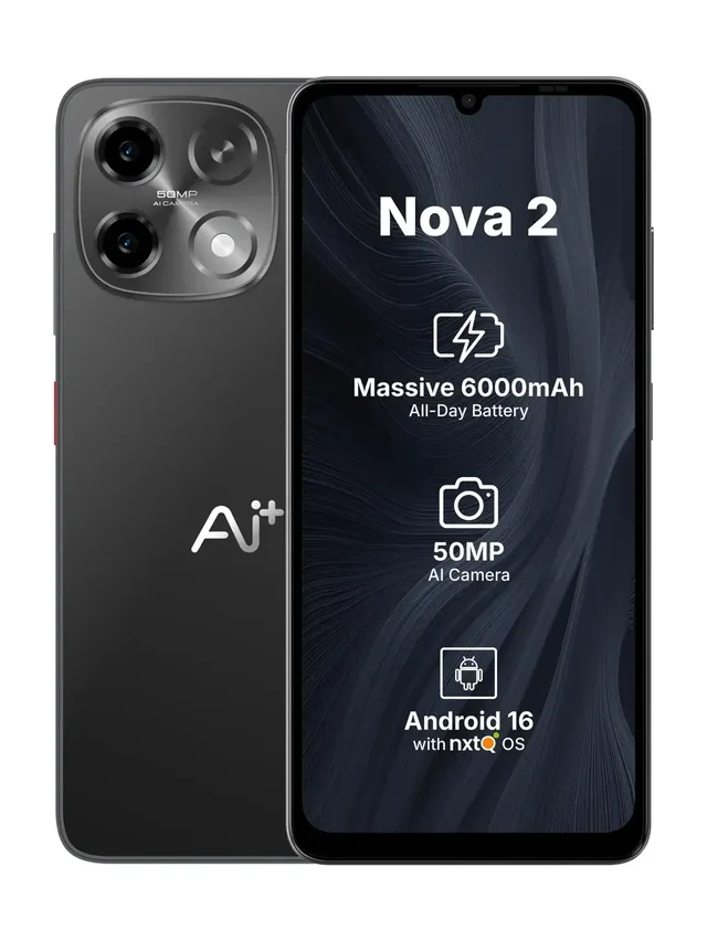 AI+ NOVA 2 5G 4/64GB BLACK - BLACK