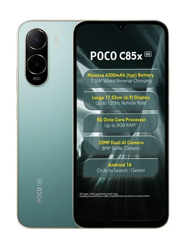 POCO C85X 5G 4/64GB EMERALD GREEN - EMERALD GREEN
