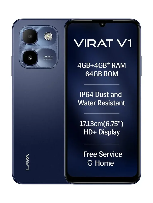 LAVA VIRAT 1 4/64GB NILGIRI BLUE - NILGIRI BLUE