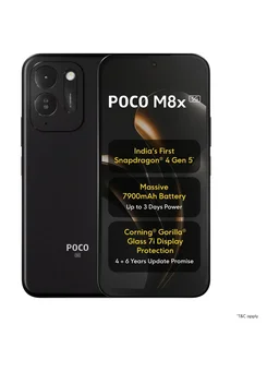 POCO M8X 5G 4/128GB BLACK - BLACK