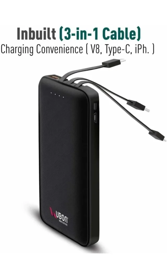 UBON 10000MAH POWER BANK (10w, Fast Charging
