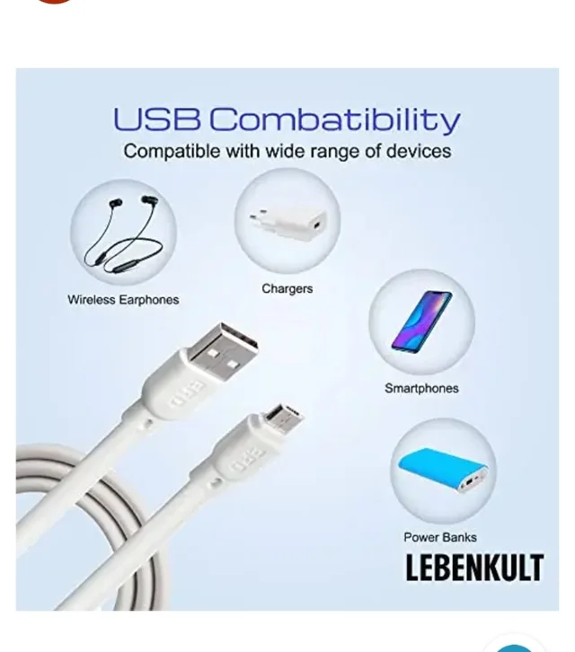 ERD USB DATA CABLE V8 UC-50 ( 1 Meter 20w )