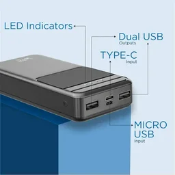 UBON PREMIUSM POWERBANK 4-IN-1 CHAMPION - BLACK