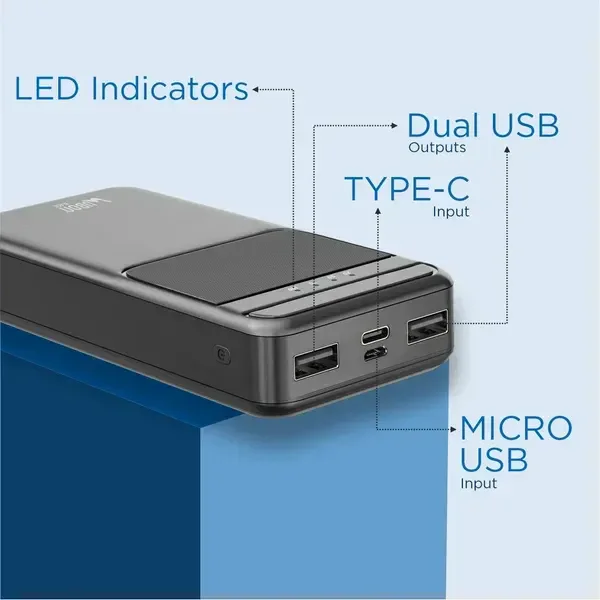 UBON PREMIUSM POWERBANK 4-IN-1 CHAMPION - BLACK