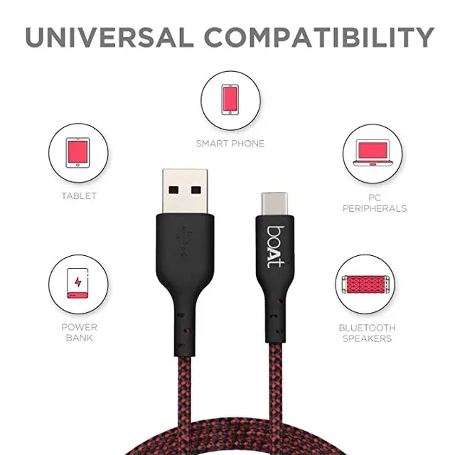 BOAT A350 TYPE C CABLE - CARBON BLACK