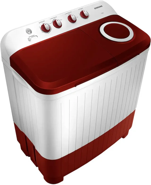 SAMSUNG Samsung 7 kg Semi Automatic Top Load Red, White (WT70C3000RR/TL) - RED WHITE