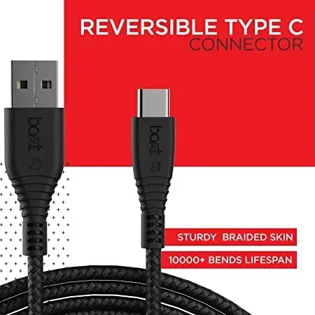 BOAT A325 TYPE C CABLE - BLACK