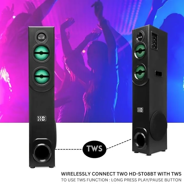 HD DIAMOND MULTIMEDIA TOWER SPEAKER DM-20000 KING KONG - BLACK