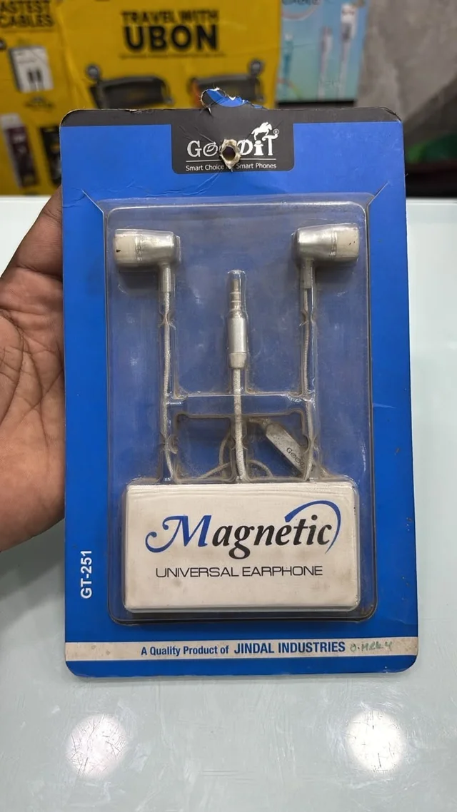 GOODIT MEGNETIC WIRED EARPHONES GT-251 - SILVER