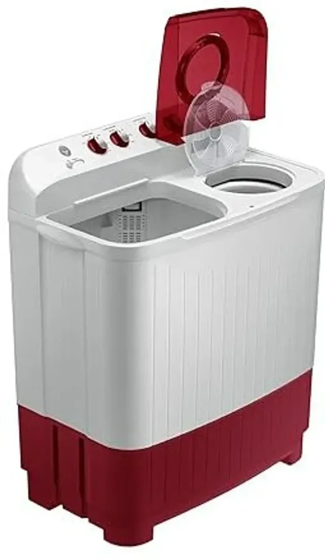 SAMSUNG Samsung 8 kg Semi Automatic Top Load White, Red (WT80C4000RR/TL) - WHITE RED