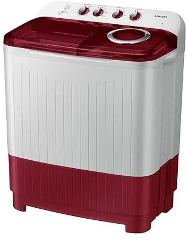 SAMSUNG Samsung 8 kg Semi Automatic Top Load White, Red (WT80C4000RR/TL) - WHITE RED