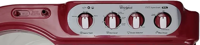 WHIRLPOOL Whirlpool 8 kg Semi Automatic Top Load Red (SEMI AUTOMATIC ACE 8.0 SUPER SOAK) - RED