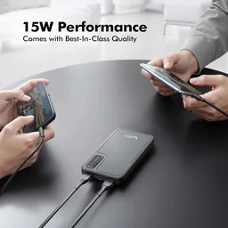 UBON Ubon 10000 mAh 15W Fast Charging Power Bank | Multiple Ports |Overheating Protection | for iPhone, Android & Other Devices, Black - PBX-31 - BLACK