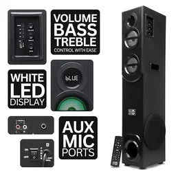 HD DIAMOND MULTIMEDIA TOWER SPEAKER DM-20000 KING KONG - BLACK