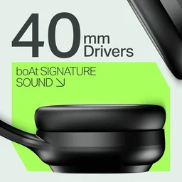 BOAT ROCKERZ 421 HEADPHONE BLACK SABRE - BLACK SABRE