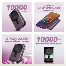 BOAT ENERGSHROOM PB331 MAGNACHARGE POWER BANK 10000mAH - PURPLE