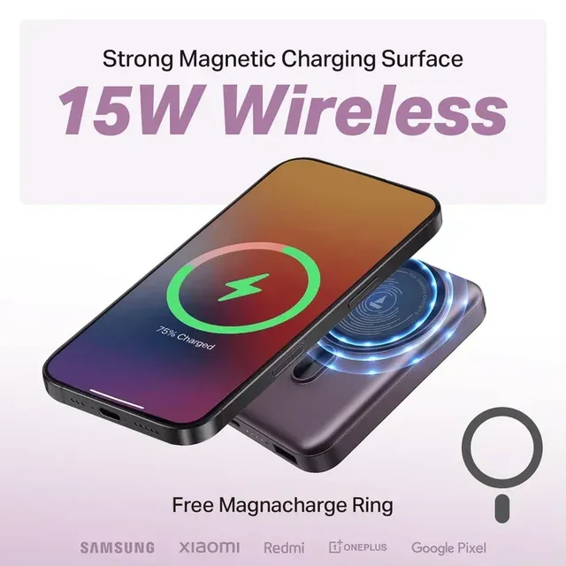 BOAT ENERGSHROOM PB331 MAGNACHARGE POWER BANK 10000mAH - PURPLE