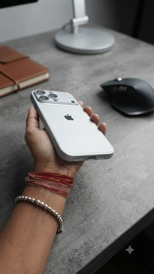 HRK IPHONE 14 PRO ORANGE MOBILE COVER - SILVER
