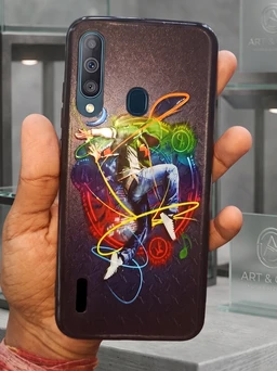 HRK Back Cover for Mi A3 (Black Case, Rubber Pack of: 1)