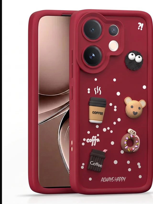 HRK VIVO T4 PRO MOBILE BACK COVER - Thunderbird, Web Orange