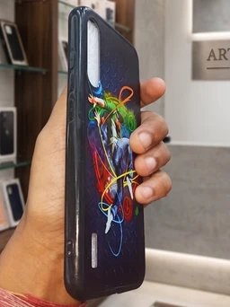 HRK Back Cover for Mi A3 (Black Case, Rubber Pack of: 1)